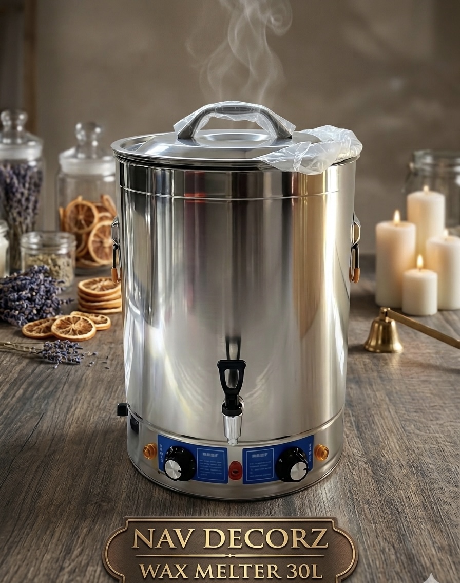 Professional 30L Electric Wax Melter – High-Capacity Stainless Steel Tank for Candle Making
