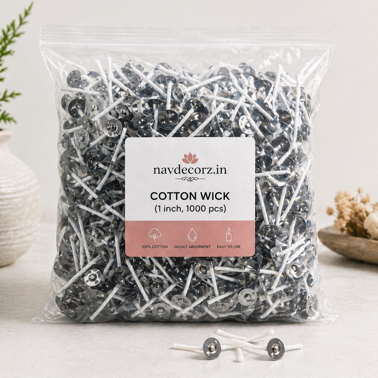 Cotton Wick 1 Inch (1000 pcs)