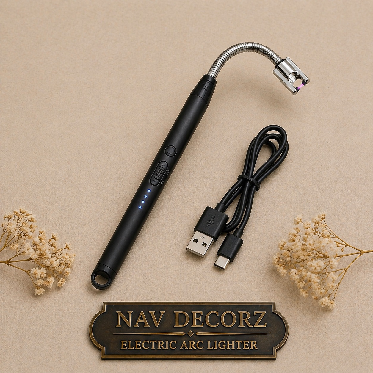 Electric Arc Lighter (Rechargeable Plasma Lighter) | Navdecorz